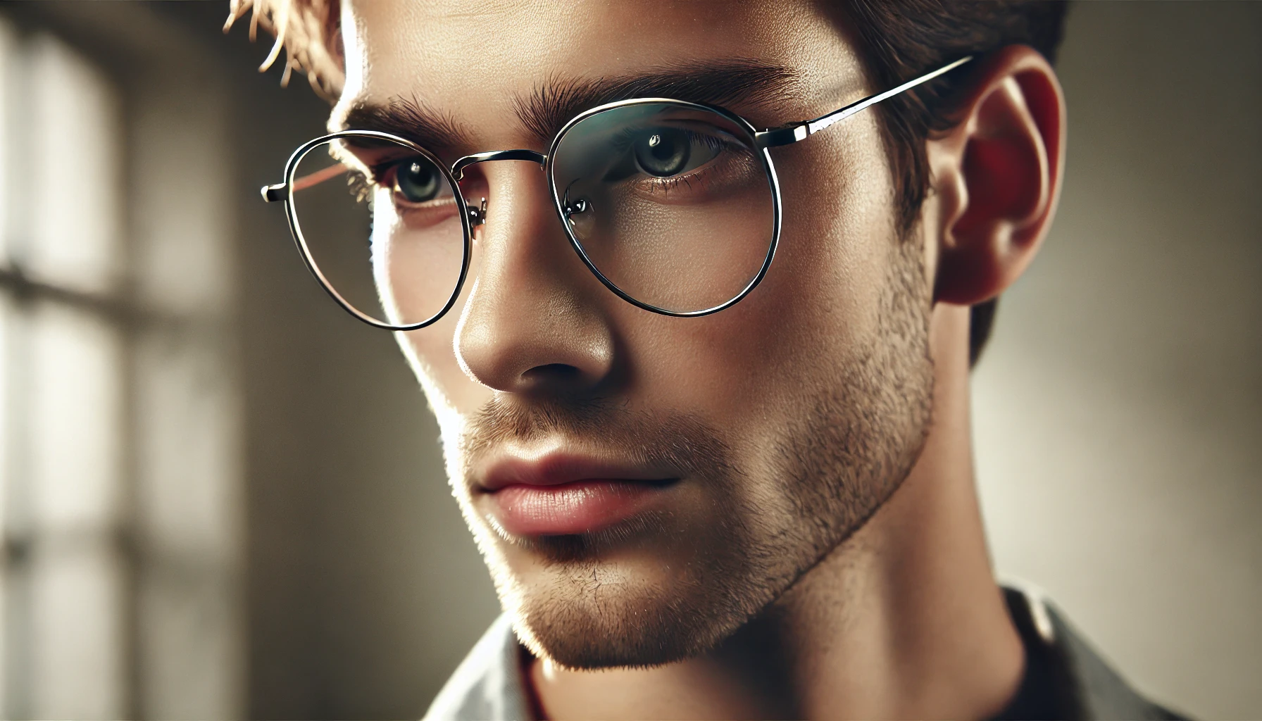 Armação de Oculos de Grau Masculino Redonda