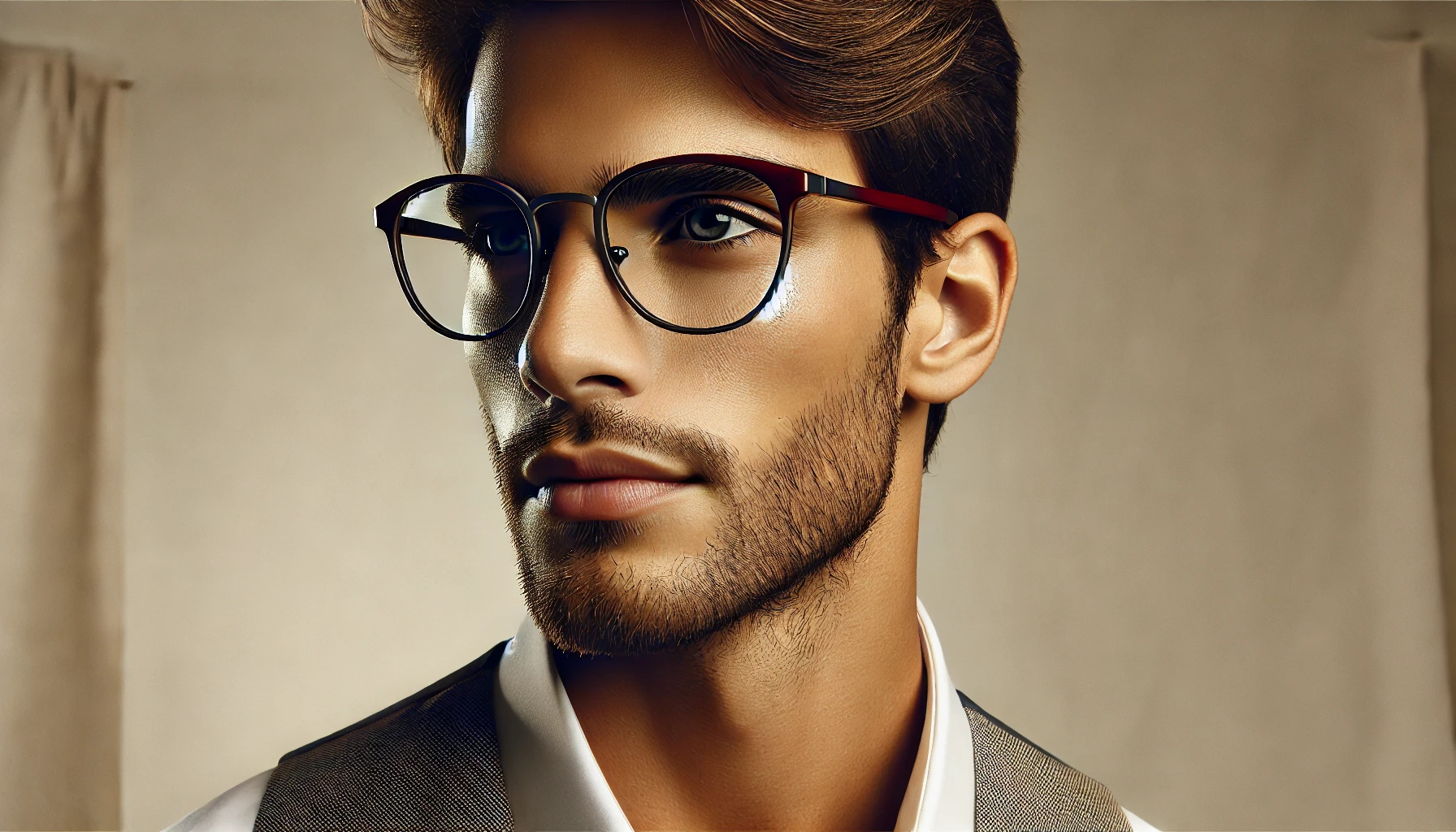 Óculos de Grau Masculino Redondo