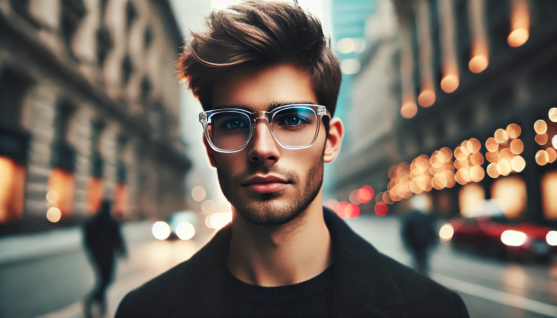 Armação de Óculos Masculino Transparente