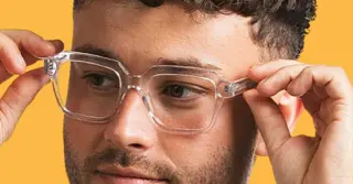 Óculos Armação Transparente Masculino